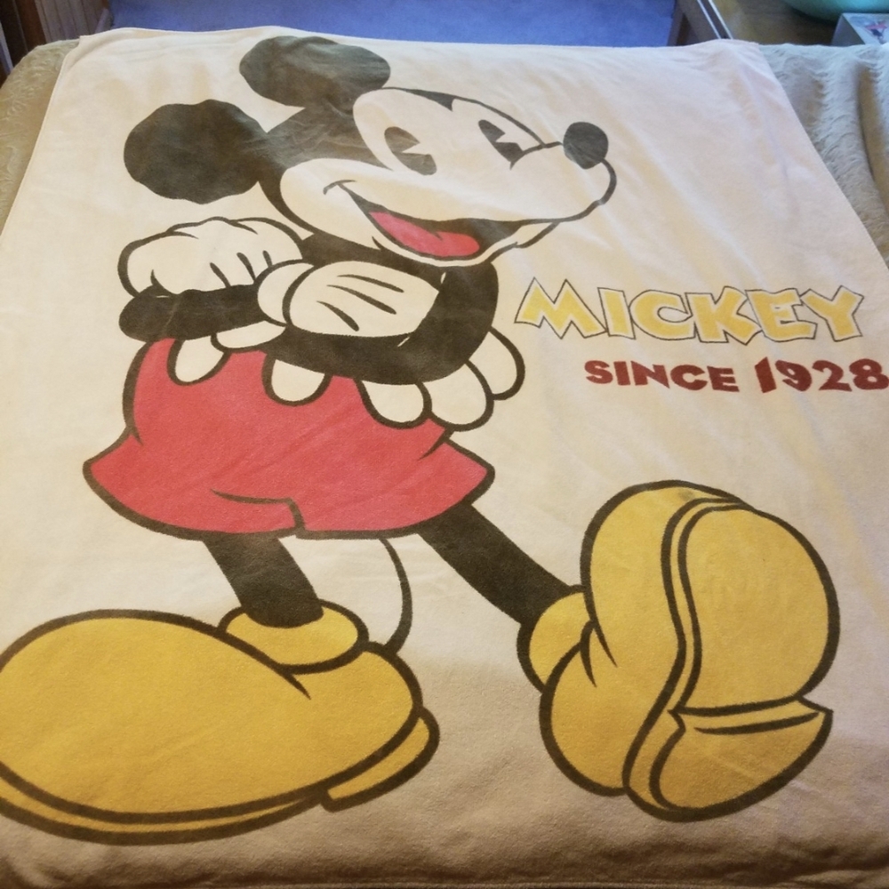Mickey Mouse Disney Towel with Cream Red And Yellow Details